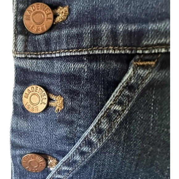 Madewell Overalls S Dark Wash Skinny Stretch Jeans Denim Womens E4879 - Picture 4 of 6